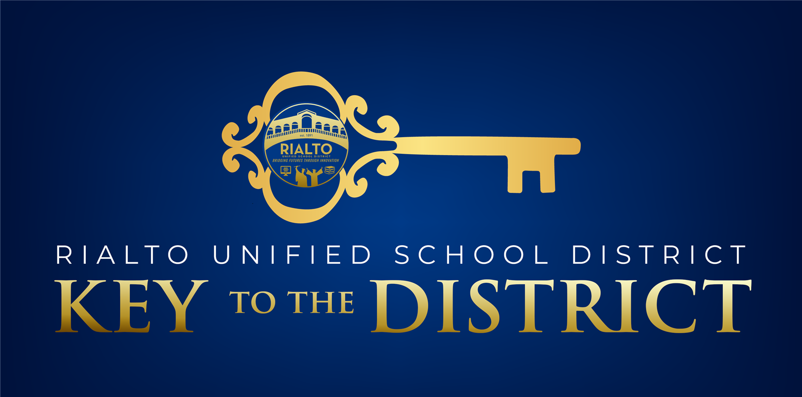 Rialto Unified School District Key to the District logo